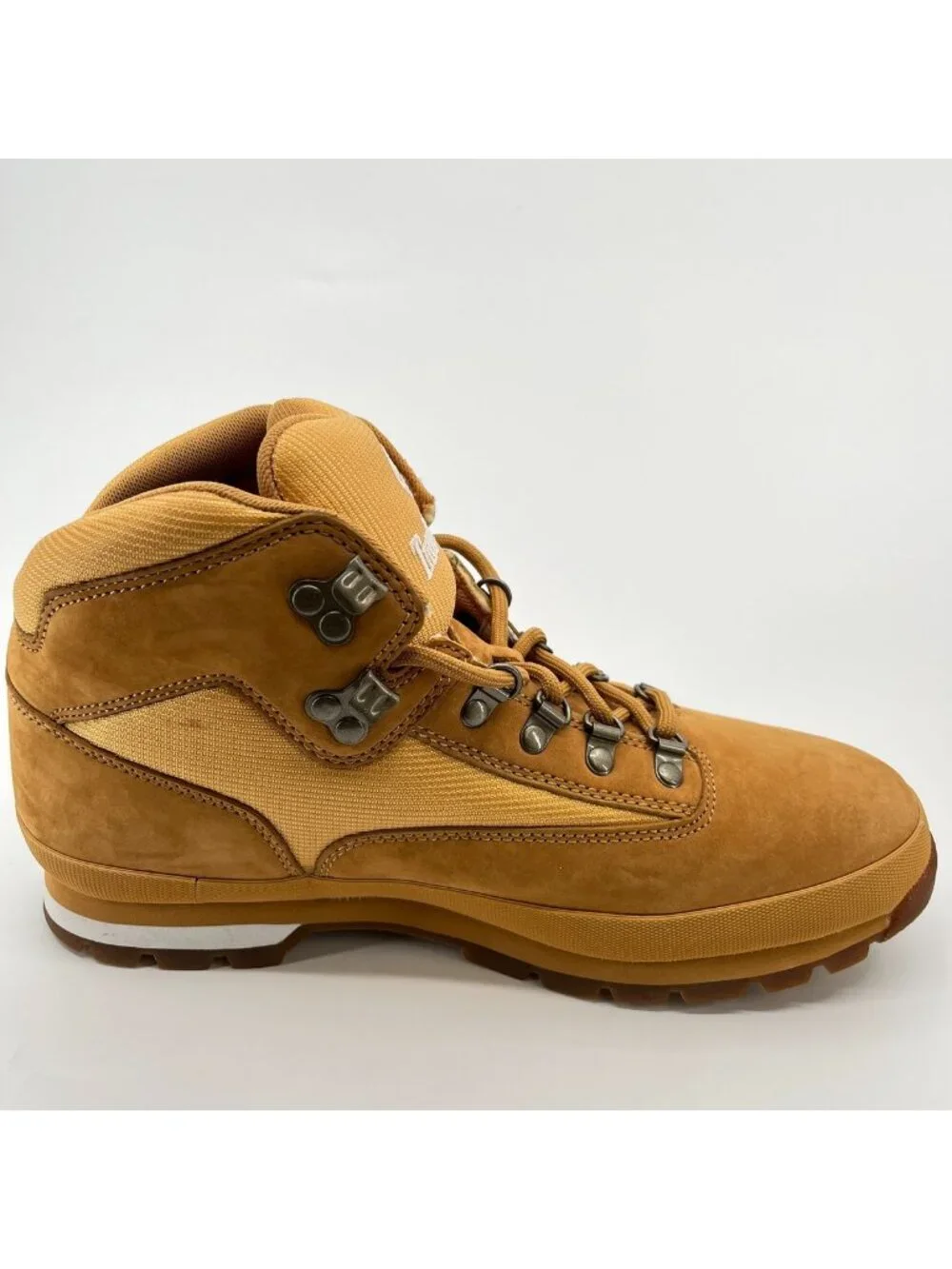 Timberland Euro Hiker Mens Size 11.5 Brown Casual Leather Hiking Nubuck Boots